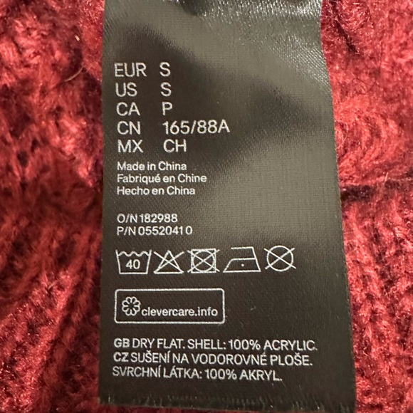 Red chunky oversized cardiganb - Picture 7 of 7